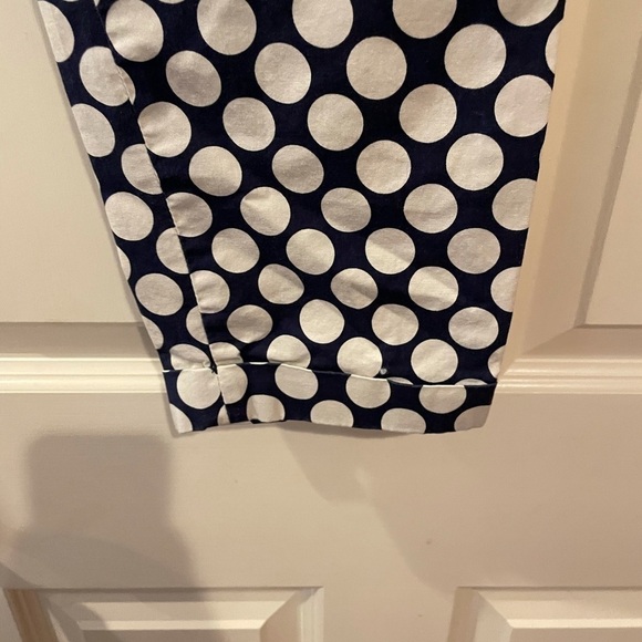 J. Crew Navy polka Dot cafe capris - Picture 4 of 4